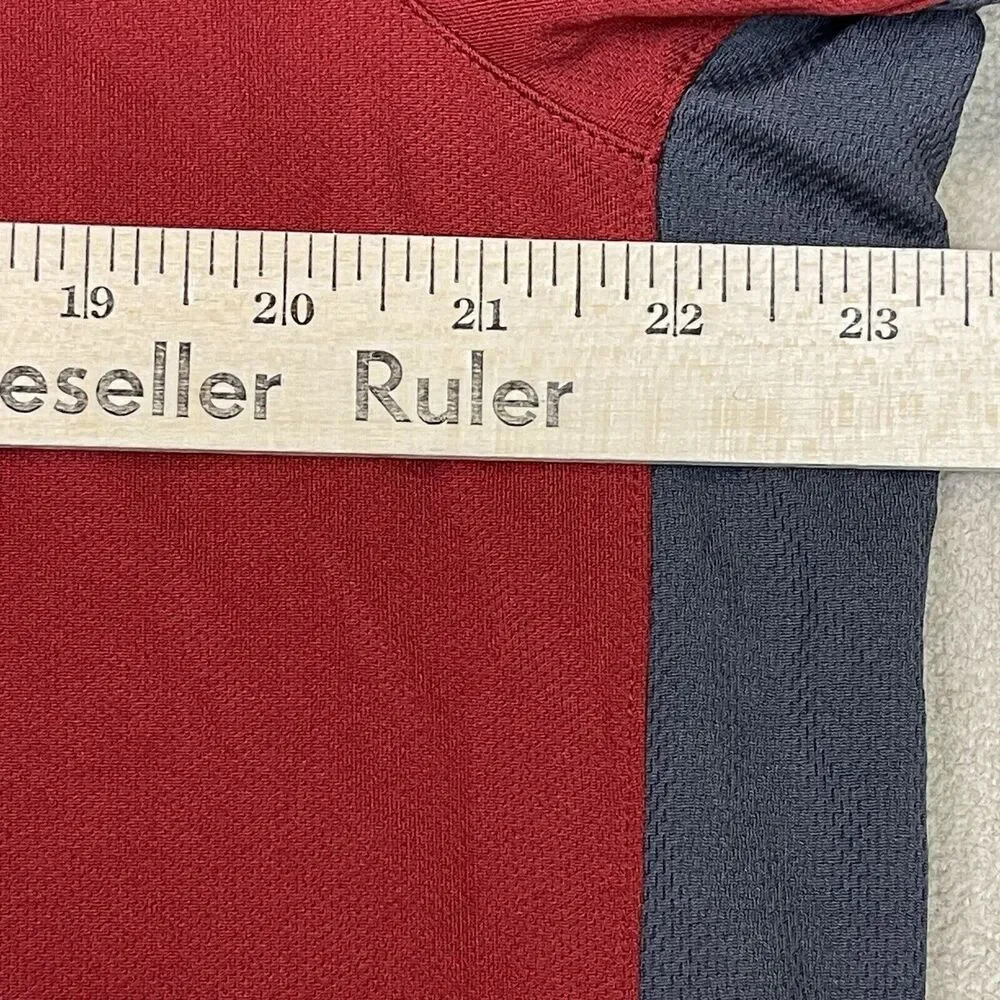 The North‎ Face Polo Shirt Mens Red Extra Large Vapor Wick Large Outdoor Adult